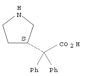 3-Pyrrolidineacetic acid, α,α-diphenyl-, (3S)-